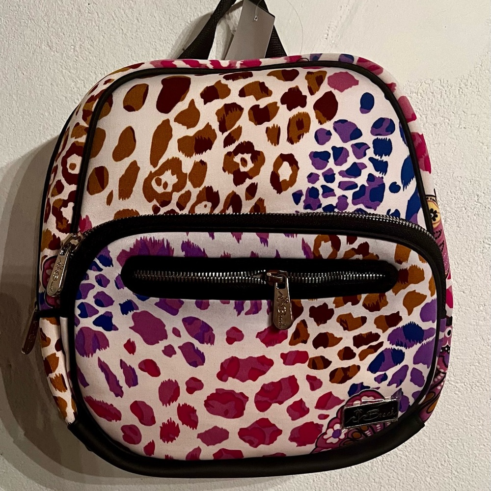 Colorful Leopard Print Mini Backpack